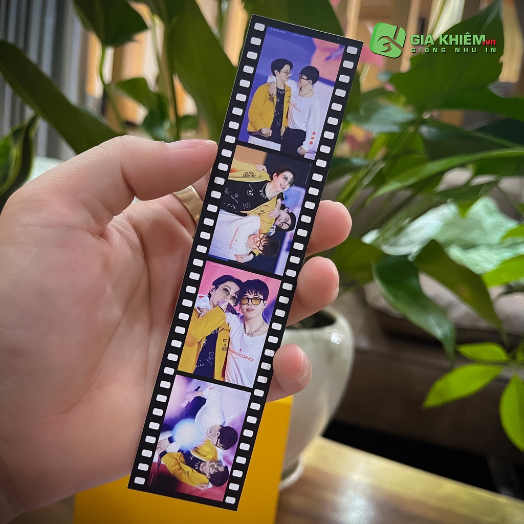 in ảnh FilmTrip tuỳ chọn theo yêu cầu size 15x3.5cm