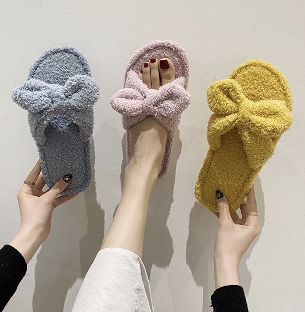 Dép bông lông xù 🎀