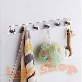 Móc Treo Đồ, Móc Dán INOX SUS304 Siêu Dính Không Cần Khoan Đa Năng Tiện Lợi