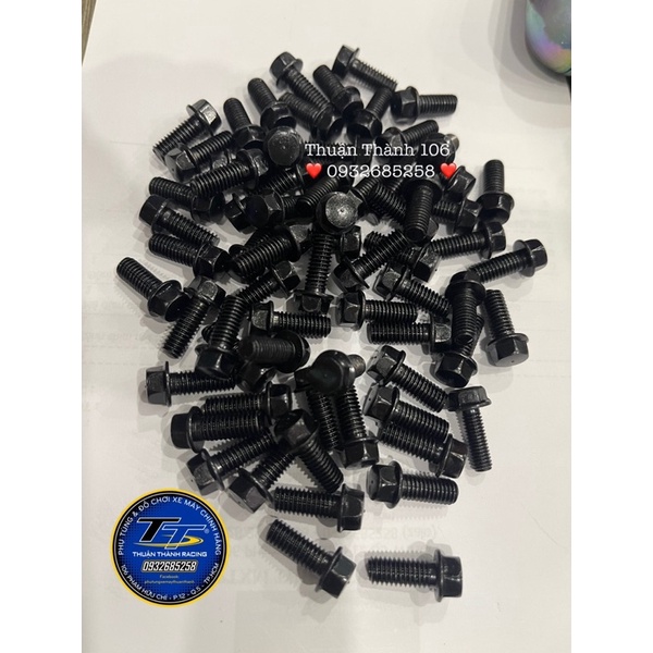 Ốc 6ly đen đầu T8 gắn Yaz - Giá 1 con