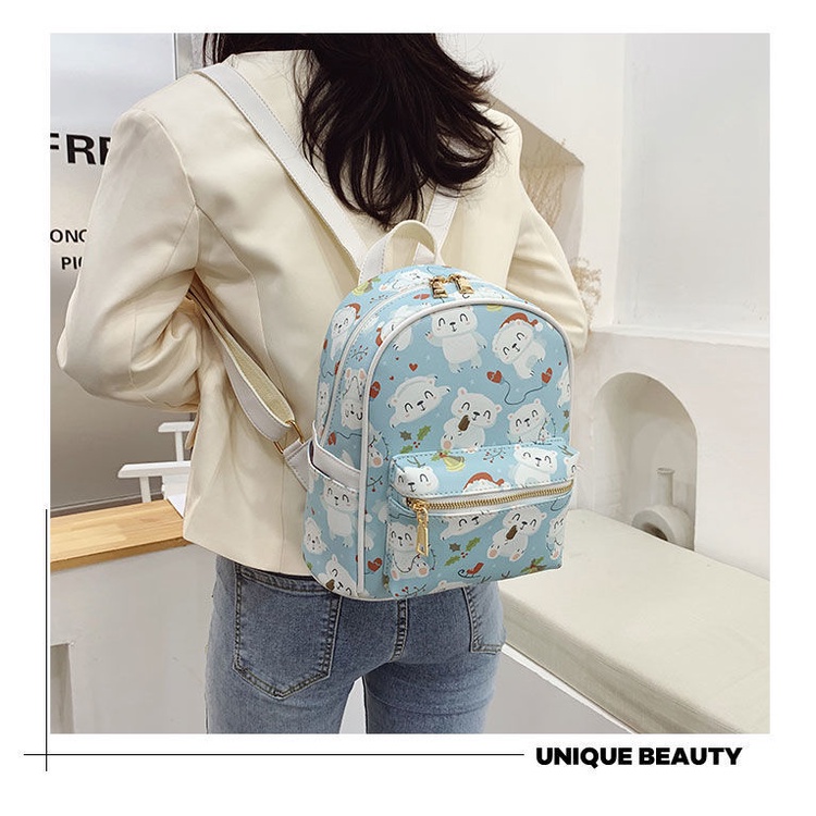 Korean style Girl mini backpack fashion cute children trendy girl travel bag middle and older children travel backpack