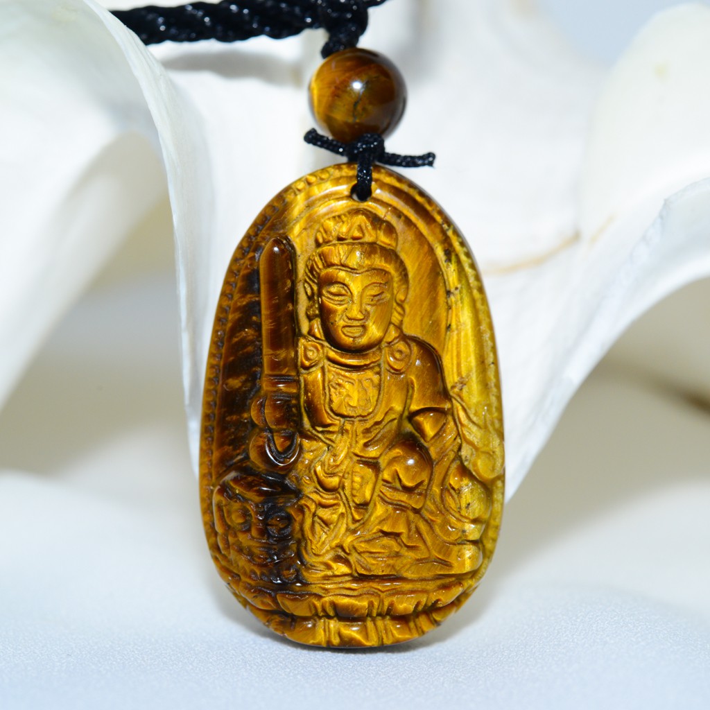 Mặt Phật Bản Mệnh dành cho người mệnh Thổ - Kim (tặng kèm dây đeo cổ)