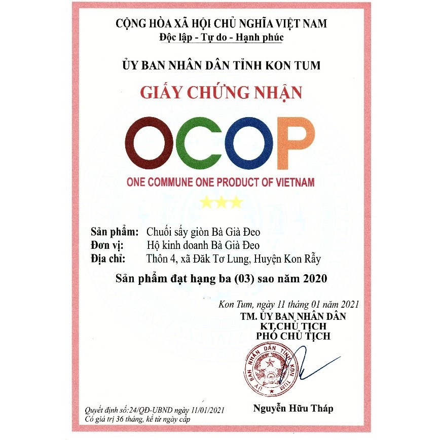 Chuối sấy khô giòn bà già đeo 200gr đặc sản ocop kon tum | BigBuy360 - bigbuy360.vn