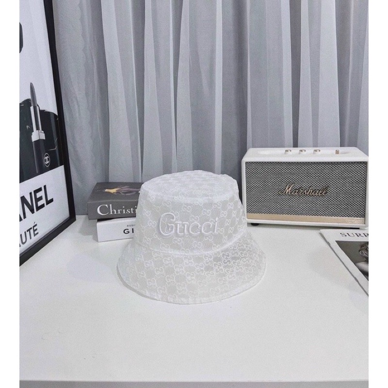 MŨ BUCKET TAI BÈO LƯỚI VOAN THÊU CHỮ GC THỜI TRANG THOÁNG MÁT SIÊU ĐẸP DÀNH CHO NAM VÀ NỮ