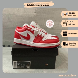 Giày thể thao sneaker Jordan 1 low Gym red - Bản cao cấp | Fullbox kèm dây phụ