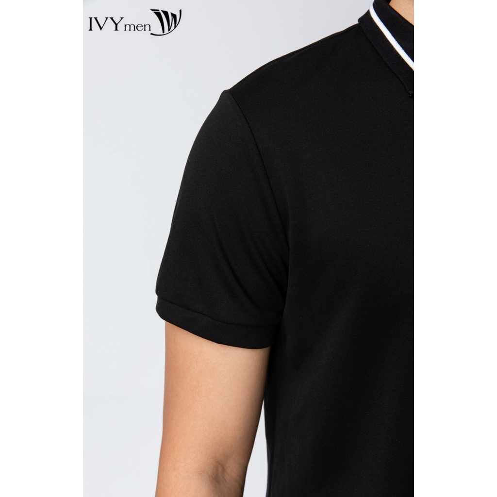 [NHẬP WABRTL5 GIẢM 10% TỐI ĐA 50K ĐH 250K ]Áo polo nam màu đen IVY moda MS 57E3047