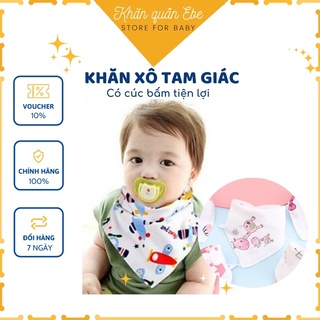 Yếm cho bé, Khăn Yếm tam giác xô cúc bấm xuất nhật YGI07