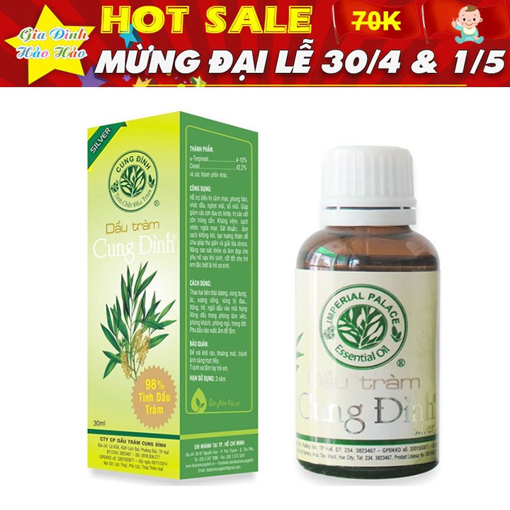 Dầu Tràm Cung Đình 30 ml/ 15 ml