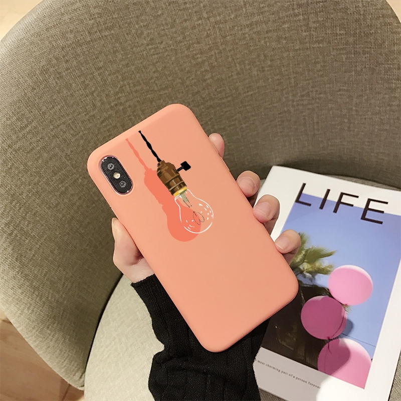 Ốp điện thoại iPhone 6 / 6s 7 / 8 6plus / 6Splus 7plus XS XR XSMAX hình bóng đèn 3D | BigBuy360 - bigbuy360.vn