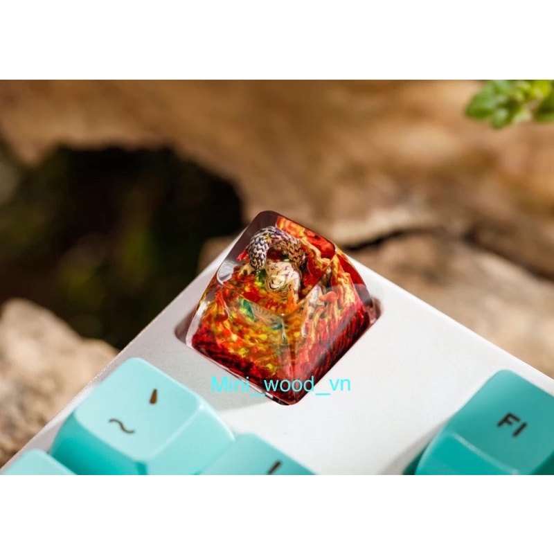 Nút bàn phím cơ Nhất vỹ Shukaku.Keycap resin Shukaku.Keycap artisan Naruto
