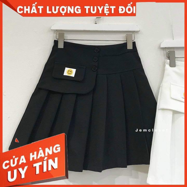 Chân Váy Tennis Xếp Ly  Chân váy mặt cười, chất tuyết mưa, khóa cạnh, size M và L