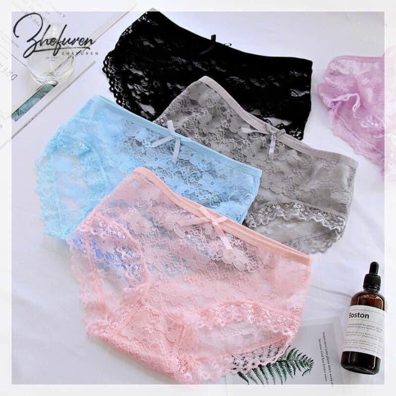 Đồ Lót Nữ🌸 Quần Lót Nơ Nhiều Màu Kiểu Ren Gợi Cảm H009 | BigBuy360 - bigbuy360.vn