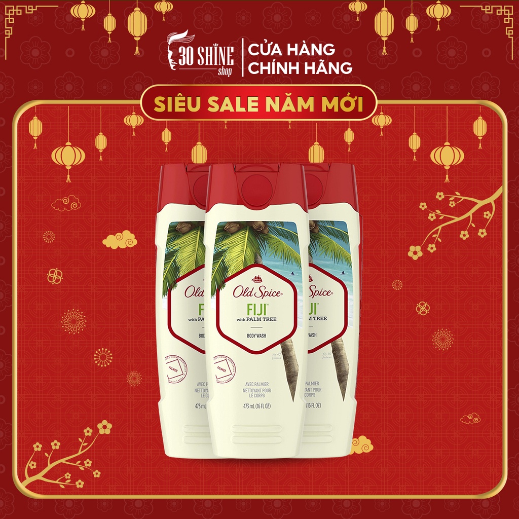 Sữa tắm nước hoa Old Spice 30Shine phân phối chính hãng nhiều mùi hương thơm lâu sảng khoái cho cả ngày dài 473 ml