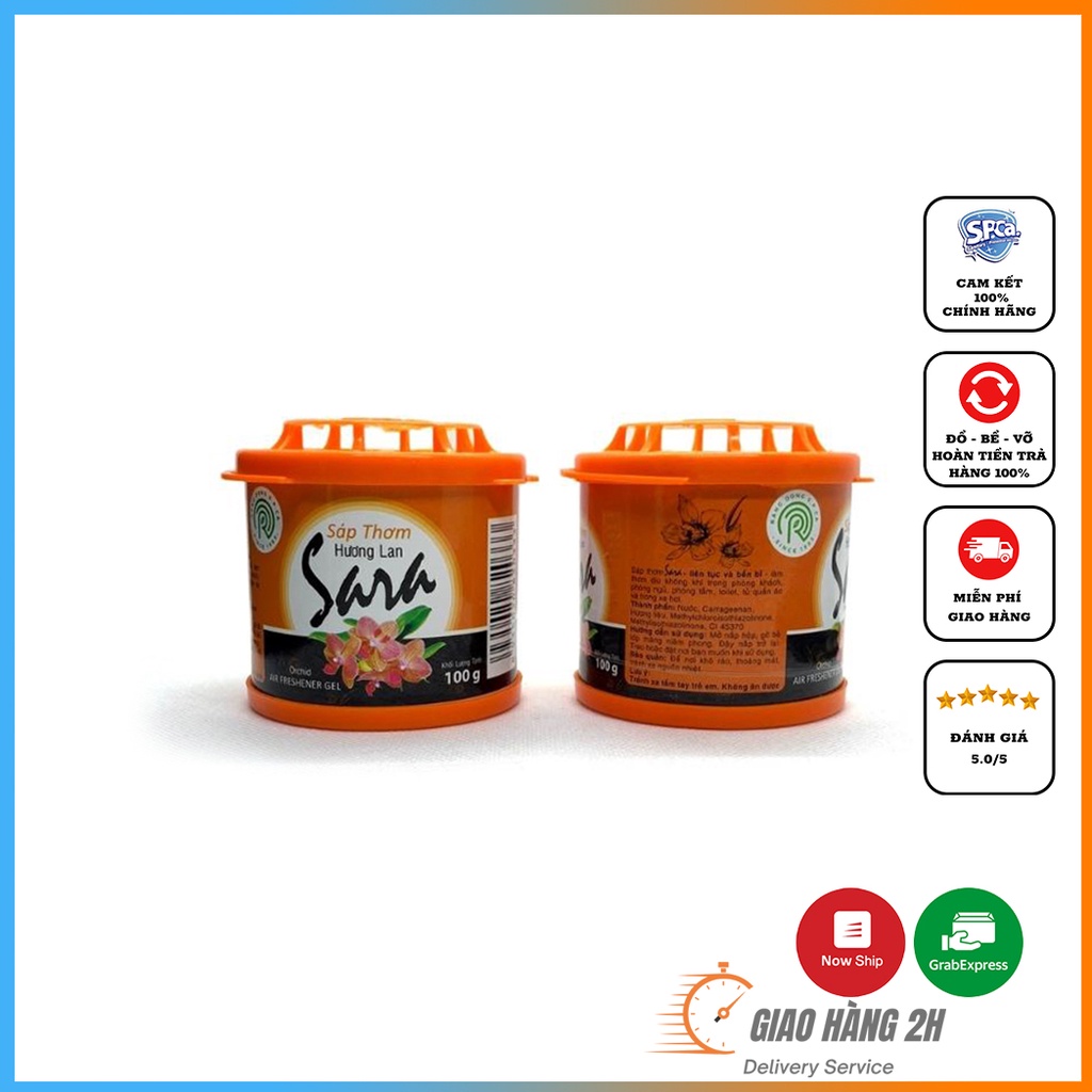 Sáp Thơm Phòng Ngủ Sara Lon 100g Khử Mùi Làm Thơm Phòng, Xe Ô Tô, Tủ Quần Áo, Nhà Vệ Sinh, Toilet...