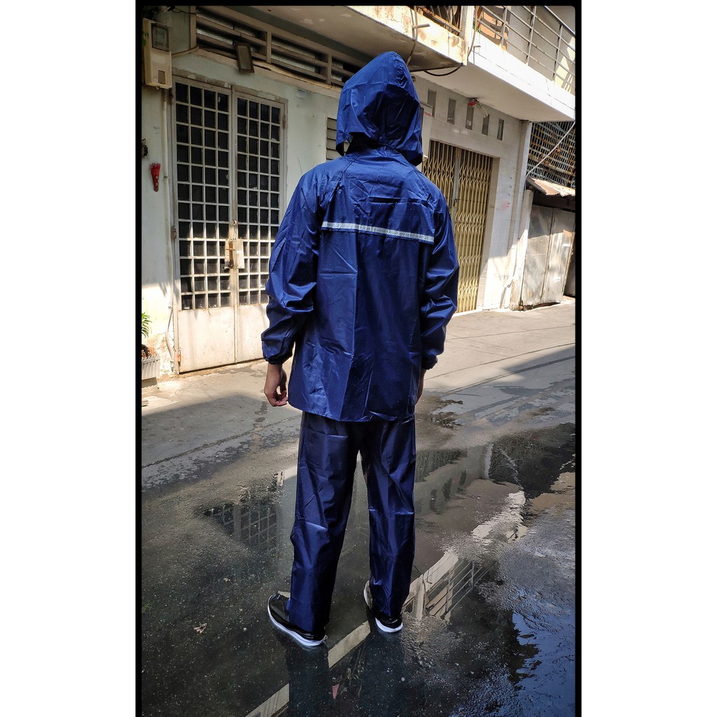 Áo Mưa Bộ Vải Dù Có Phản Quang - X135SHOP