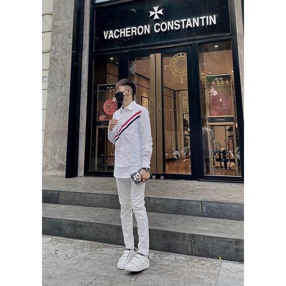 Quần jeans trắng rách gối ZARA cao cấp co dãn 4 chiều hot trend 2022