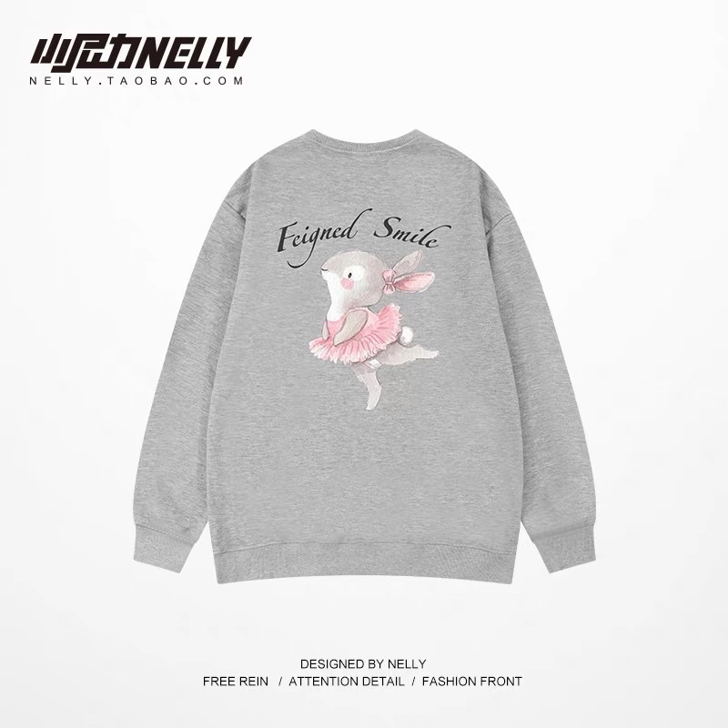 Áo nỉ sweater lót lông Nelly phong cách unisex nhiều mẫu
