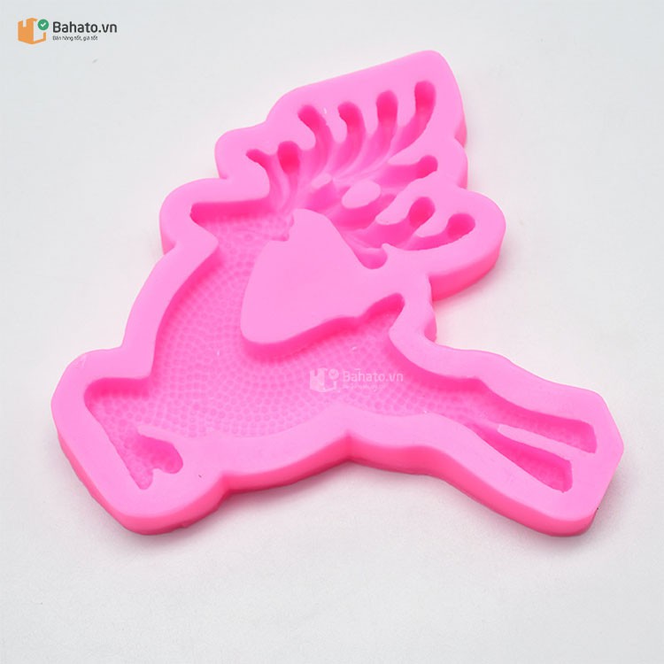 Khuôn silicon giáng sinh 4D hình con tuần lộc, nai sừng tấm