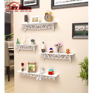 [ Rẻ Vô Địch ] Bộ kệ treo tường (4 chiếc) NT-868, Nhựa ABS siêu bền
