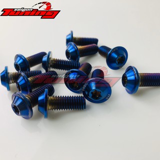 Ốc đĩa màu xanh proti_gr5 8MX2 hàng nhập Thái Lan gắn cho các dòng xe máy hiện tại