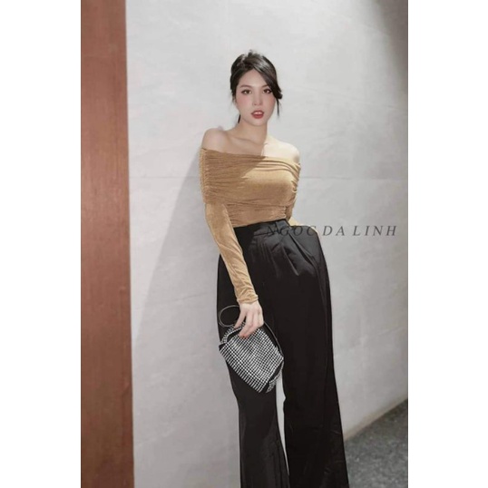 Áo trễ vai đáp chéo