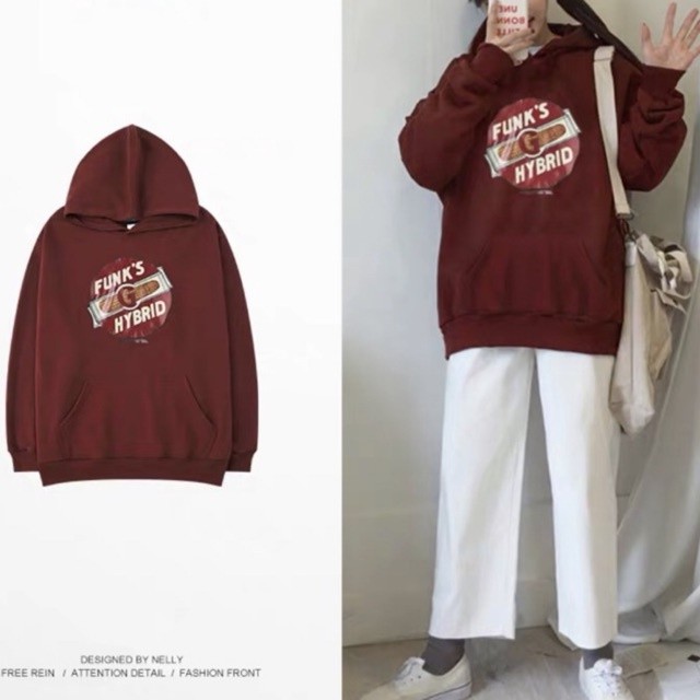 Áo hoodie nỉ lót lông cao cấp ulzzang nam nữ basic 3 màu FUNK