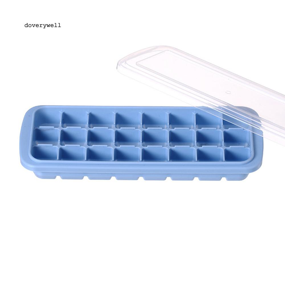 Khay làm đá bằng silicone 24 ngăn có nắp