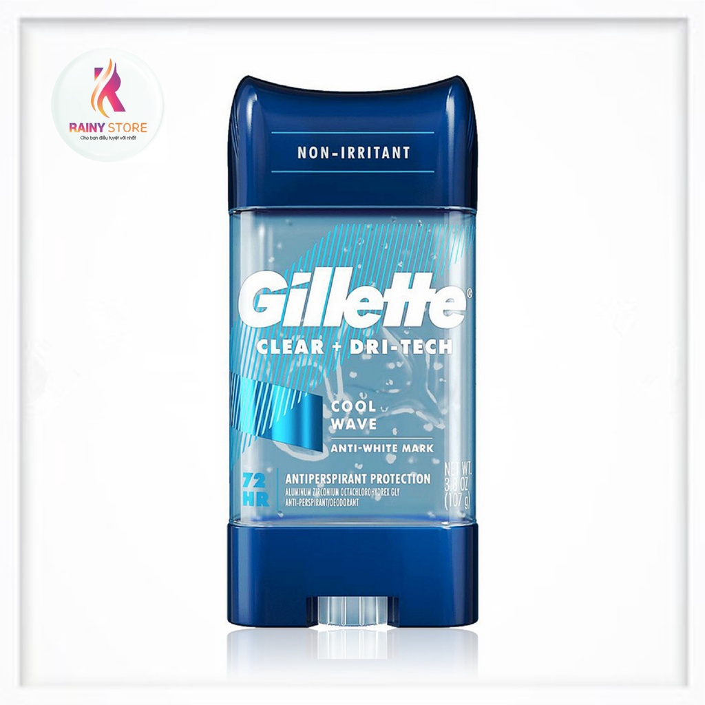 Sáp khử mùi nam Gillette Endurance Cool Wave Clear + Dri-Tech 107g