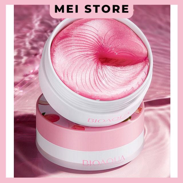 Hộp 60 Mặt Nạ Mắt Bioaqua Chiết Xuất Đào Dưỡng Ẩm Làm Mịn Và Săn Chắc Da Giảm Quầng Thâm Bọng Mắt