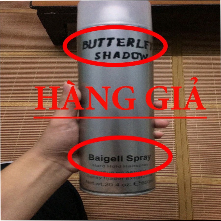 [CHÍNH HÃNG] Gôm Xịt Tóc Butterfly Shadow