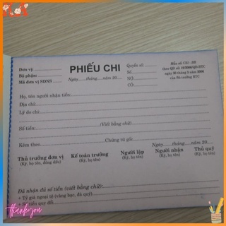 Phiếu thu, Phiếu chi 2 liên A5 100 tờ/quyển
