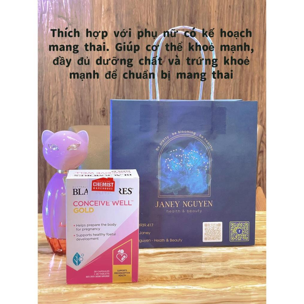 Blackmore Conceive Eell Gold 56v VIÊN UỐNG TĂNG KHẢ NĂNG THỤ THAI (Mẫu mới)