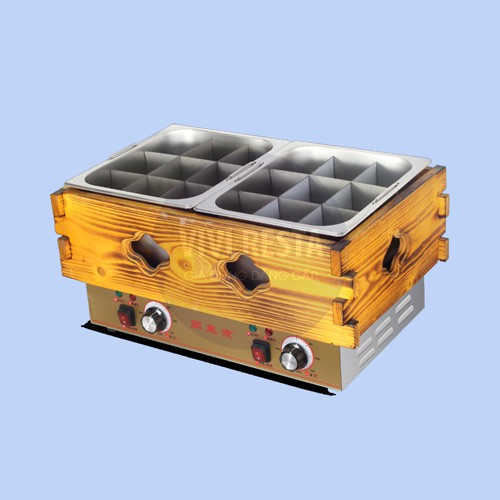 Nồi nấu lẩu xiên que tự chọn, nồi oden loại 18 ngăn hàng nhập khẩu cao cấp
