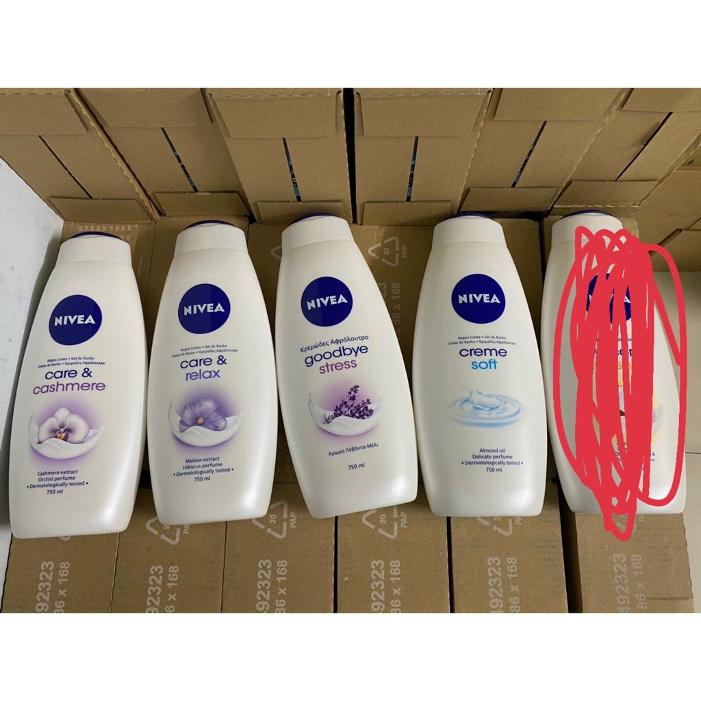 Sữa Tắm Dưỡng Ẩm Nivea Care & Cashmere 750ml