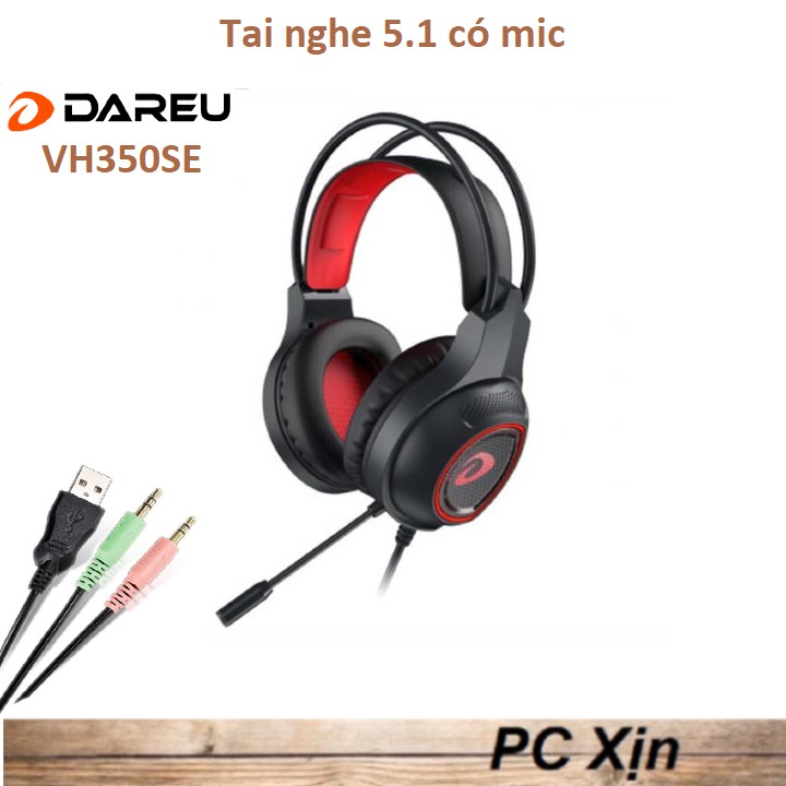 [Mã ELORDER5 giảm 10K đơn 20K] Tai nghe có mic Dareu VH350SE 5.1-Chính Hãng Mai Hoàng PP | BigBuy360 - bigbuy360.vn