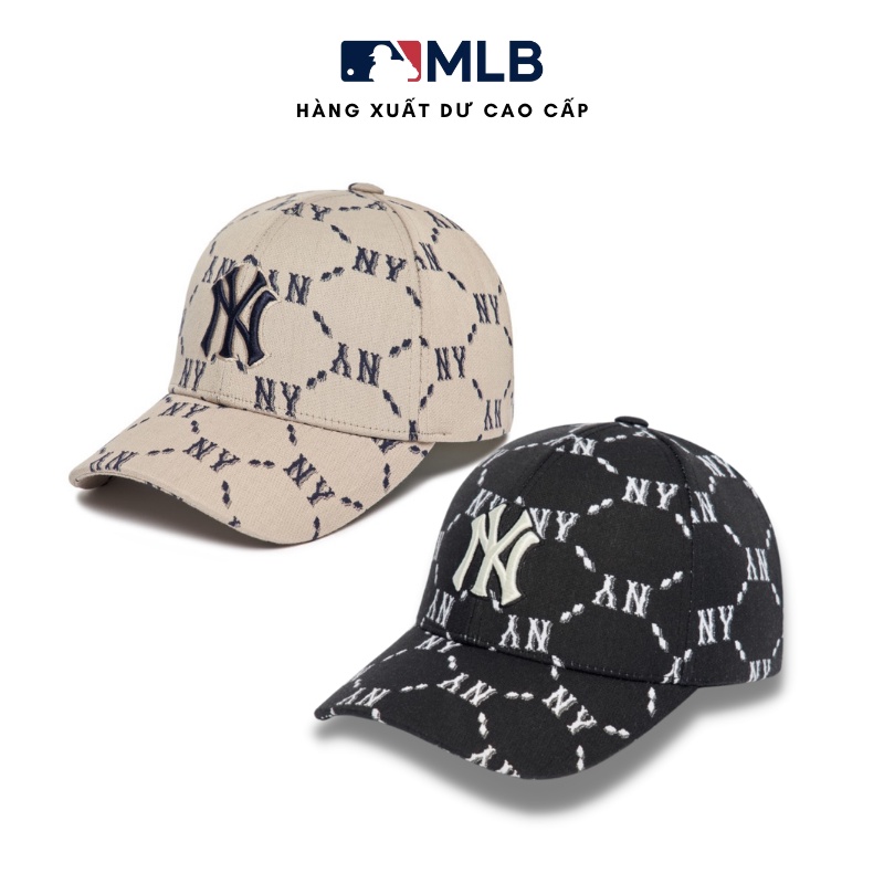 Mũ lưỡi trai MLB thêu chữ NY hàng xuất dư cao cấp phong cách Hàn Quốc mẫu mới 2022