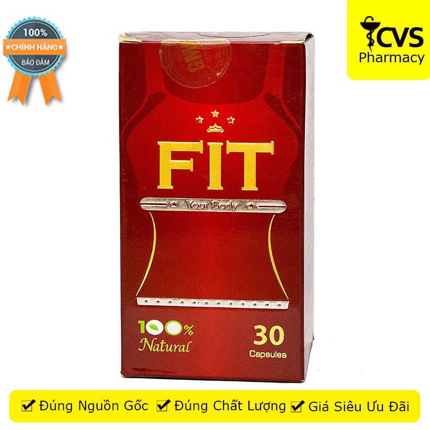 Viên Uống SLIM FIT - Giảm Cân Hiệu Quả (Hộp 1 lọ 30 viên) - cvspharmacy