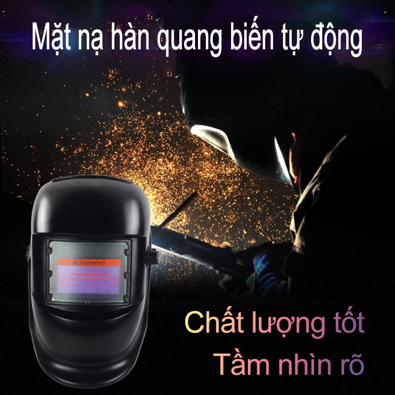 Mặt nạ hàn điện tử bằng nhựa độ cảm biến cao - Kính hàn điện tử tự động tối khi hàn-TK107