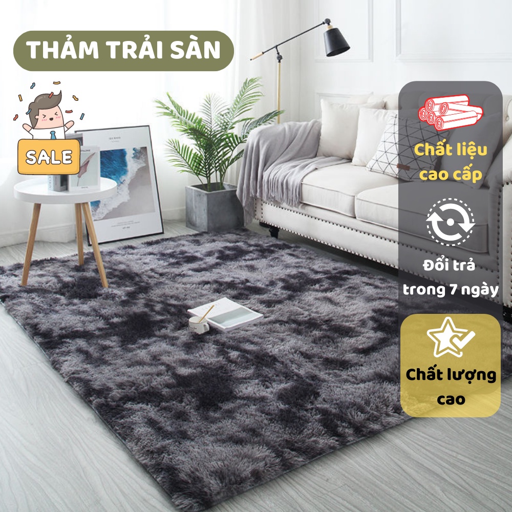 Thảm Lông Trải Sàn, Thảm Trải Sàn Lông Loang Mịn, Chống Trơn Trượt ATILA SHOP