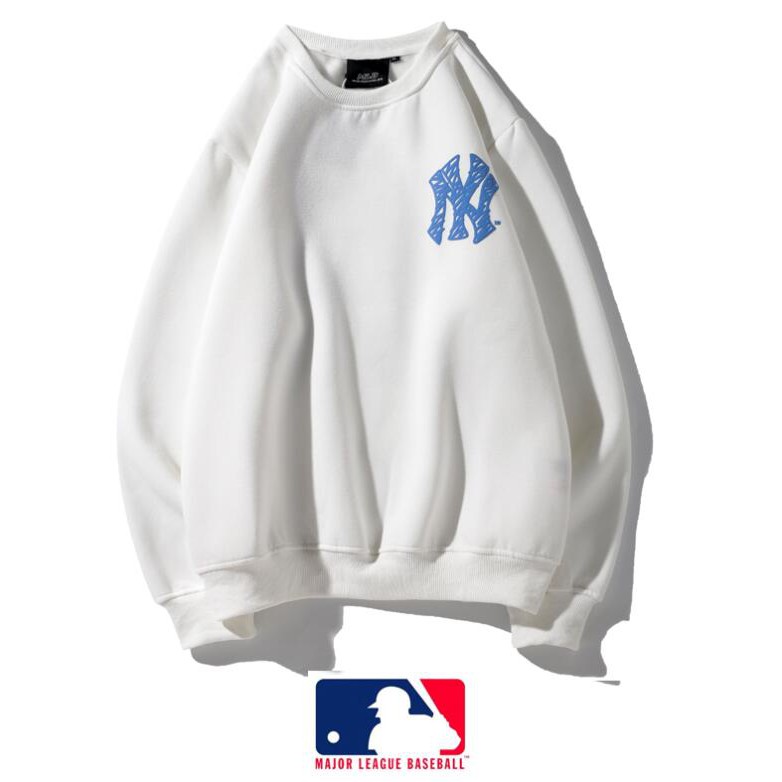 MLB Áo Sweater Vải Cotton Cổ Tròn In Họa Tiết Cá Tính Cho Nam Nữ | BigBuy360 - bigbuy360.vn