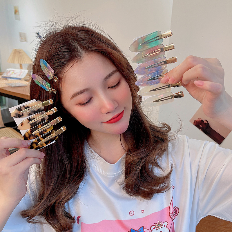 Kẹp Tóc Nữ Màu Sắc Dễ Thương Theo Phong Cách Hàn Quốc Sành Điệu