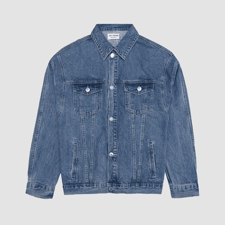 Áo khoác Denim dáng rộng JHL 23023 Bonus Cut Blue