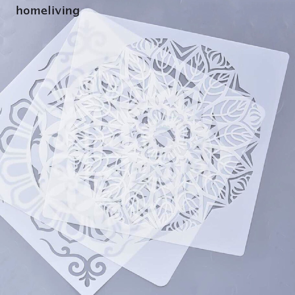 Khuôn Mẫu Trang Trí Sổ Lưu Niệm 30 * 30CM Họa Tiết Mandala Độc Đáo Đẹp Mắt