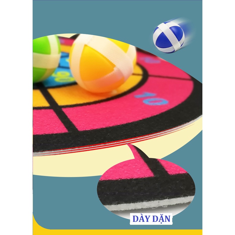 Trò chơi ném bóng tính điểm treo tường chơi trong nhà cho bé