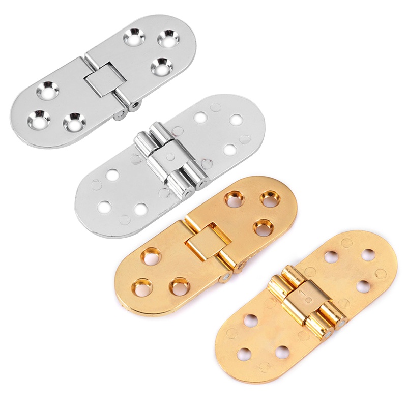Set 2 Bản Lề Cửa Tủ Bằng Hợp Kim Kẽm Mềm Xoay 180 Độ Yên Tĩnh