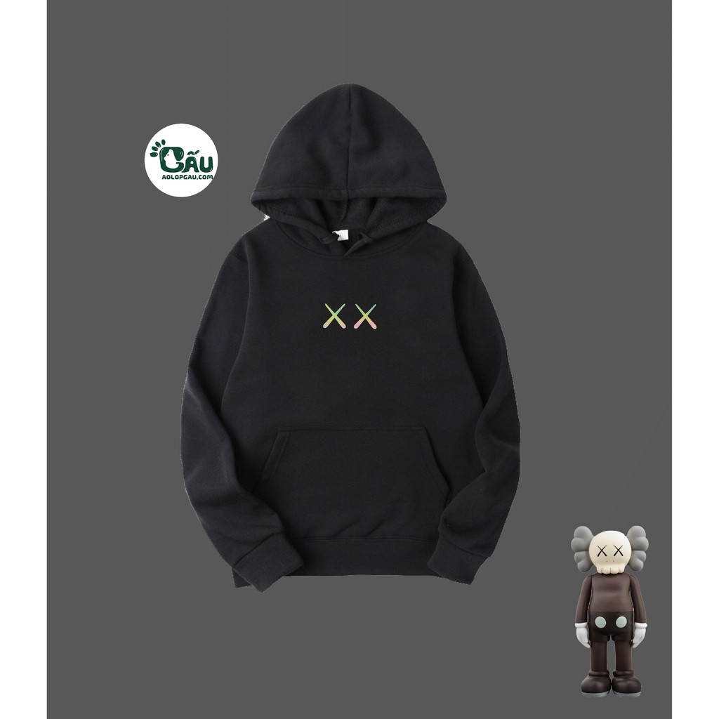 Áo khoác hoodie GẤU194 Phản quang KAWS vải nỉ co dãn, dày dặn mềm mịn form rộng | BigBuy360 - bigbuy360.vn