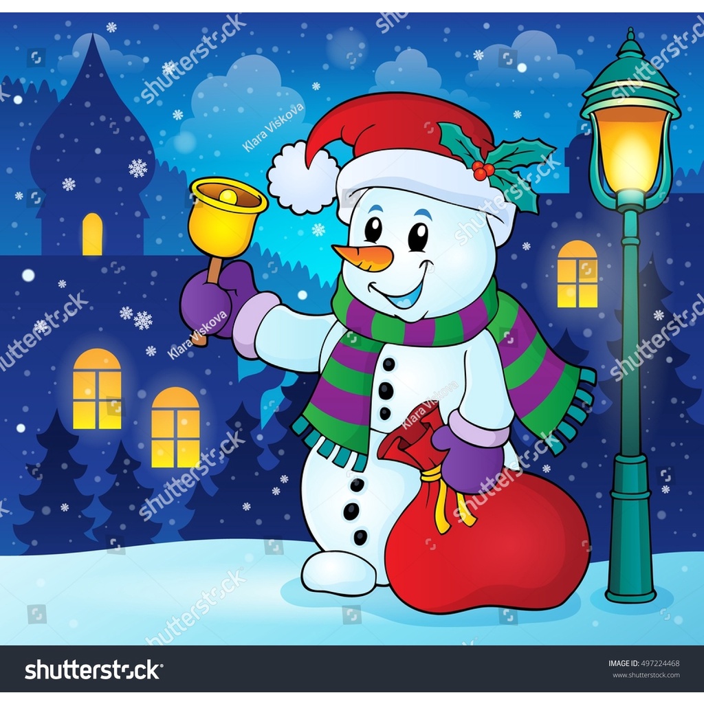 Tranh Dán Tường Giành Cho Quán Kem, Icream, Ốc Quế hình Người Tuyết  làm mát dịu Chèn Logo Tên Quán Miễn Phí