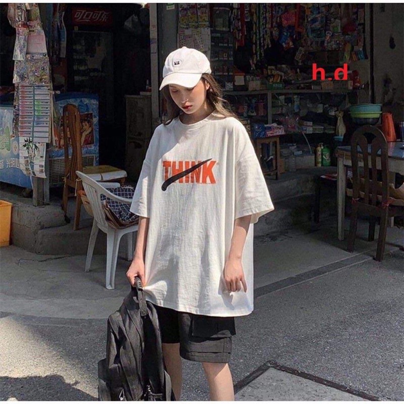 Áo phông THINK gạch chéo HD6