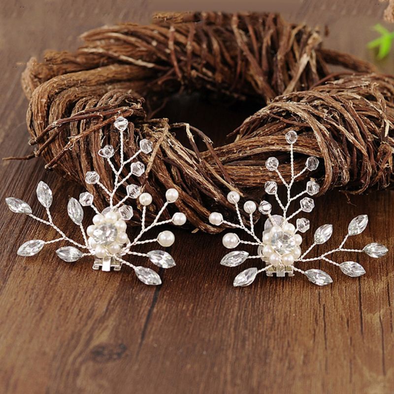 Han Kẹp Giày Cao Gót Đính Đá Ngọc Trai DIY Thanh Lịch Cho Nữ Dec