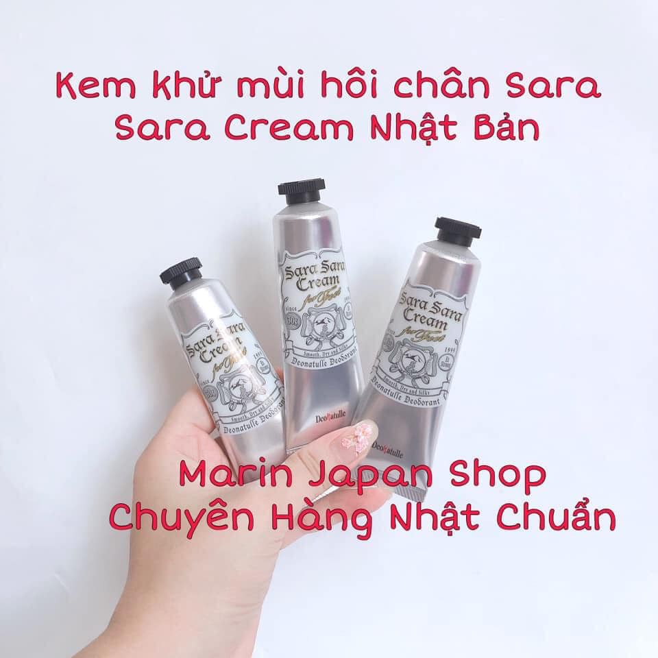 Kem Ngăn Mồ Hôi, Khử Mùi Hôi Chân Deonatulle Sara Sara Cream Nhật Bản mẫu mới